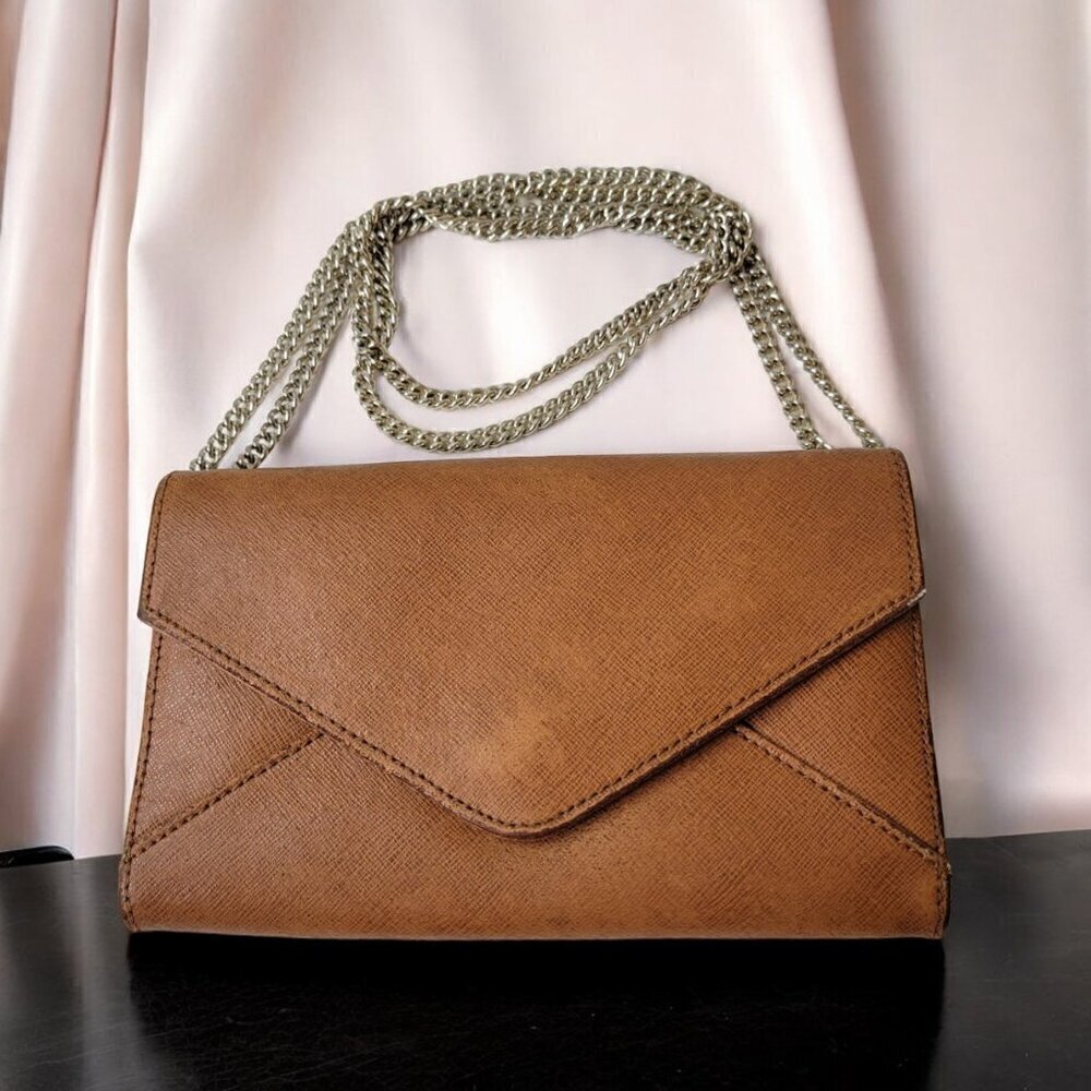Barneys New York Envelope Clutch with Shoulder Chain